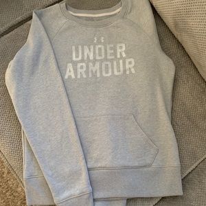 Under Armour sweatshirt.
